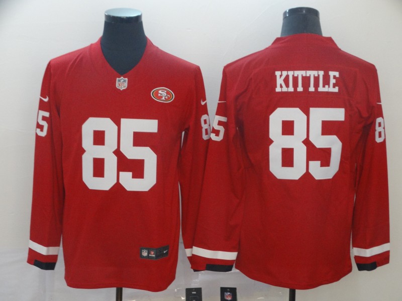 Men's San Francisco 49ers George Kittle #85 Red Authentic Jersey